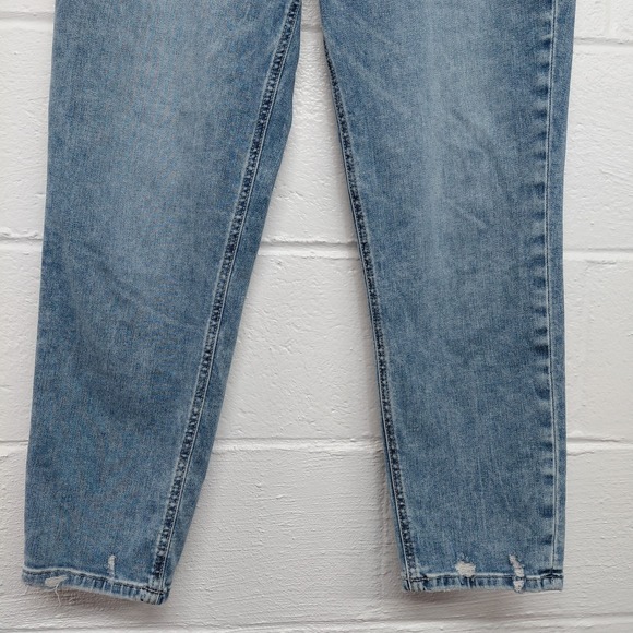 Kut From The Kloth Naomi High Rise Crop Straight Leg Jeans 10 Blue Denim 30x25 - Picture 4 of 16